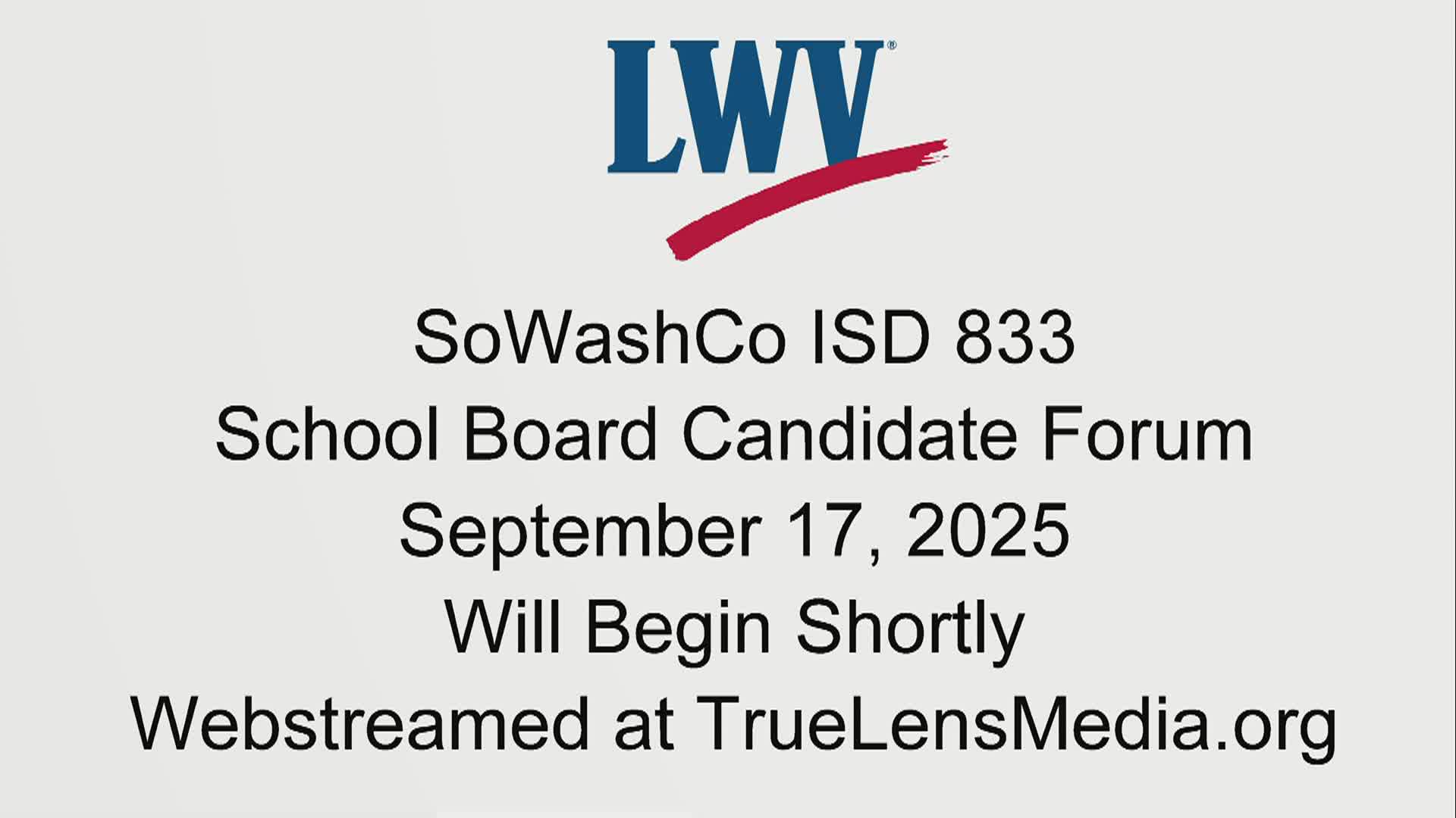 League of Women Voters District 833 School Board Candidate Forum