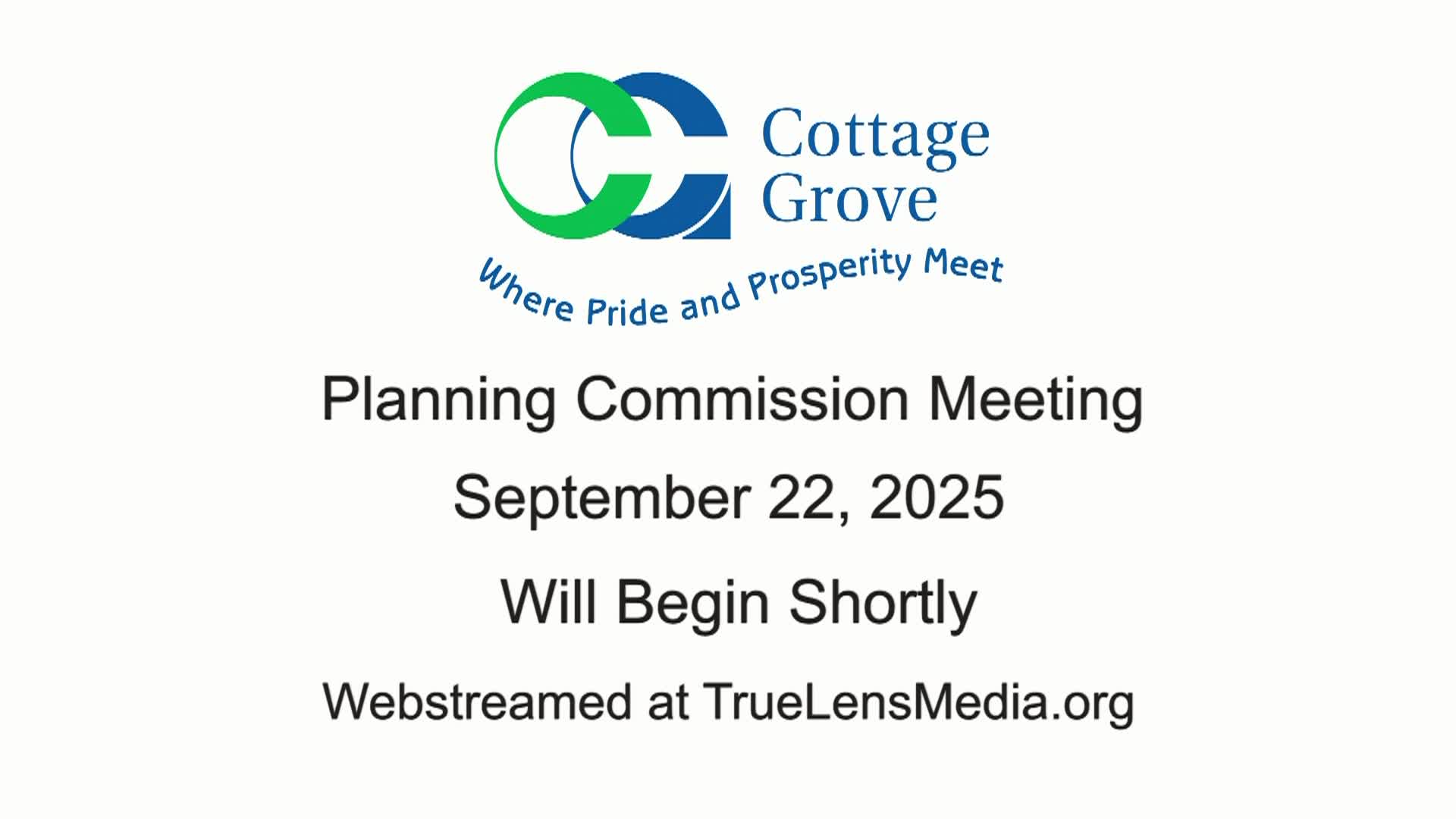 Cottage Grove Planning Commission Meeting