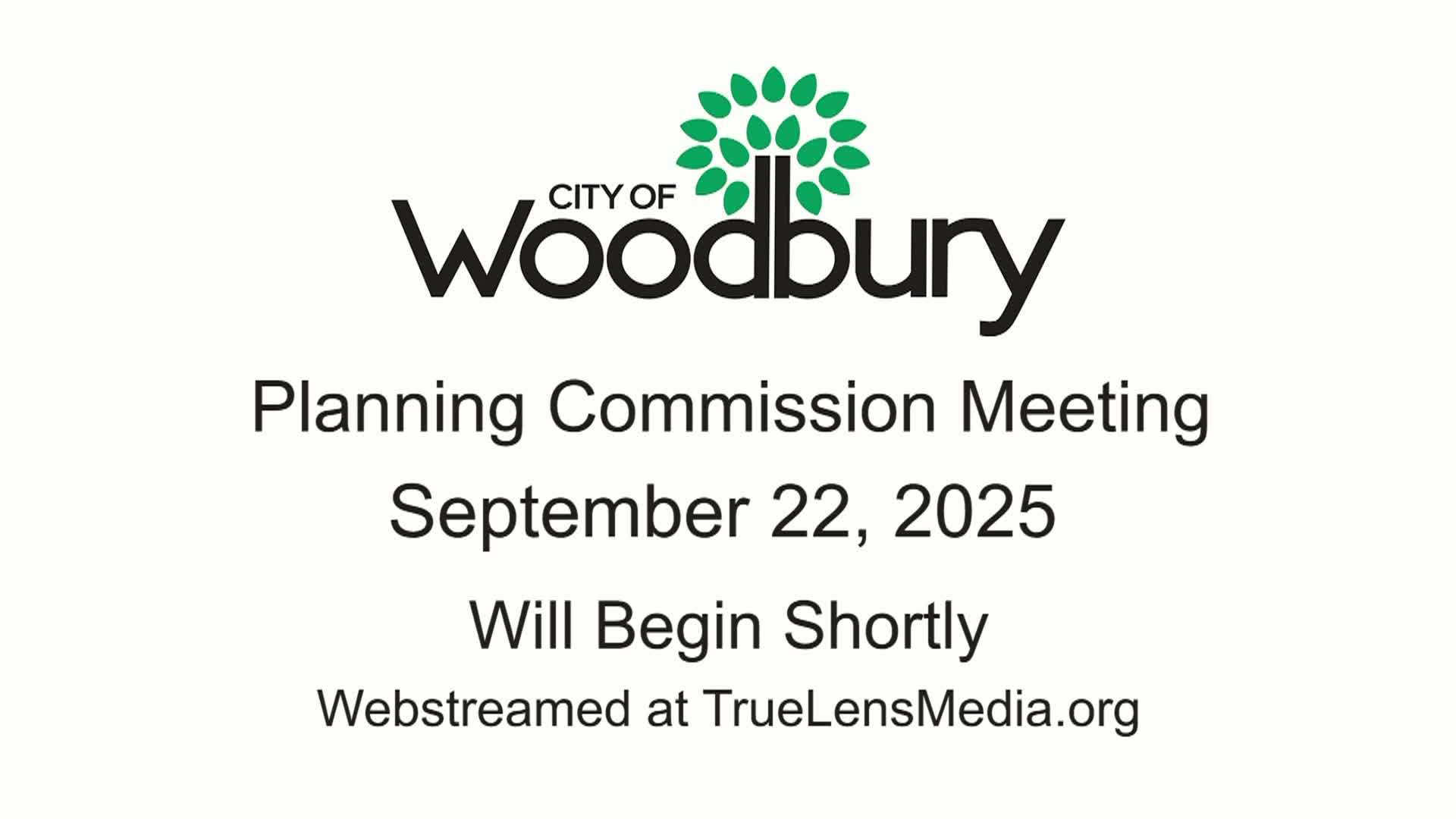 Woodbury Planning Commission Meeting