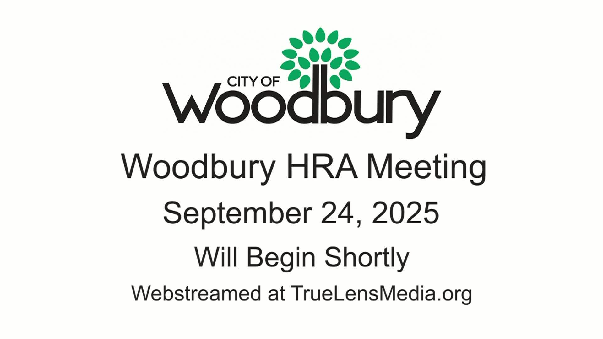 Woodbury HRA City Council Meeting