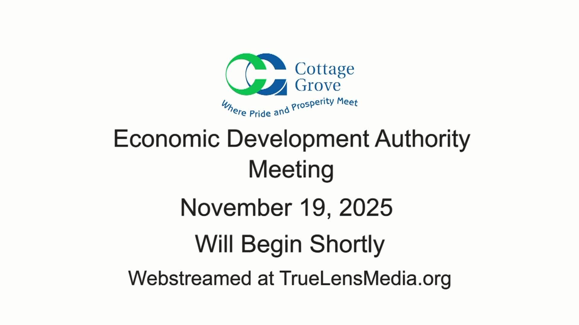 Cottage Grove Economic Development Authority Meeting