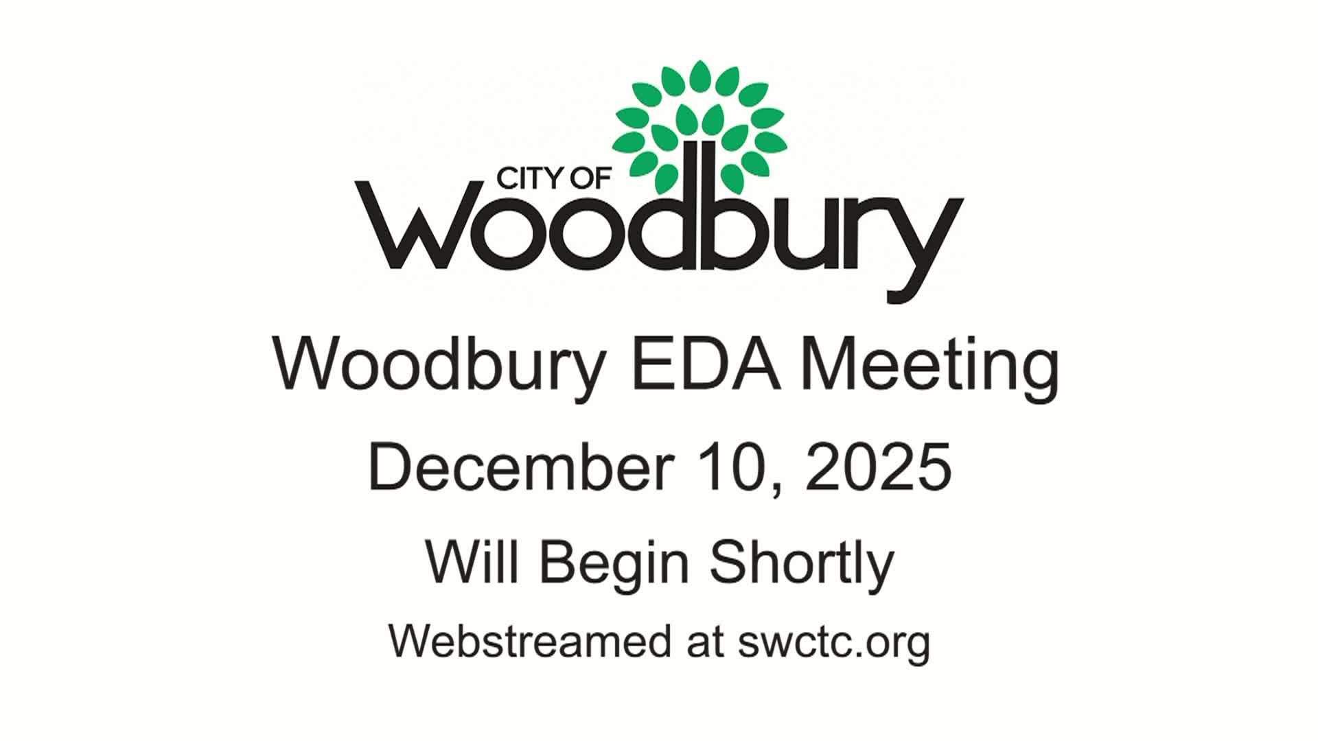 Woodbury EDA/HRA & City Council Meetings
