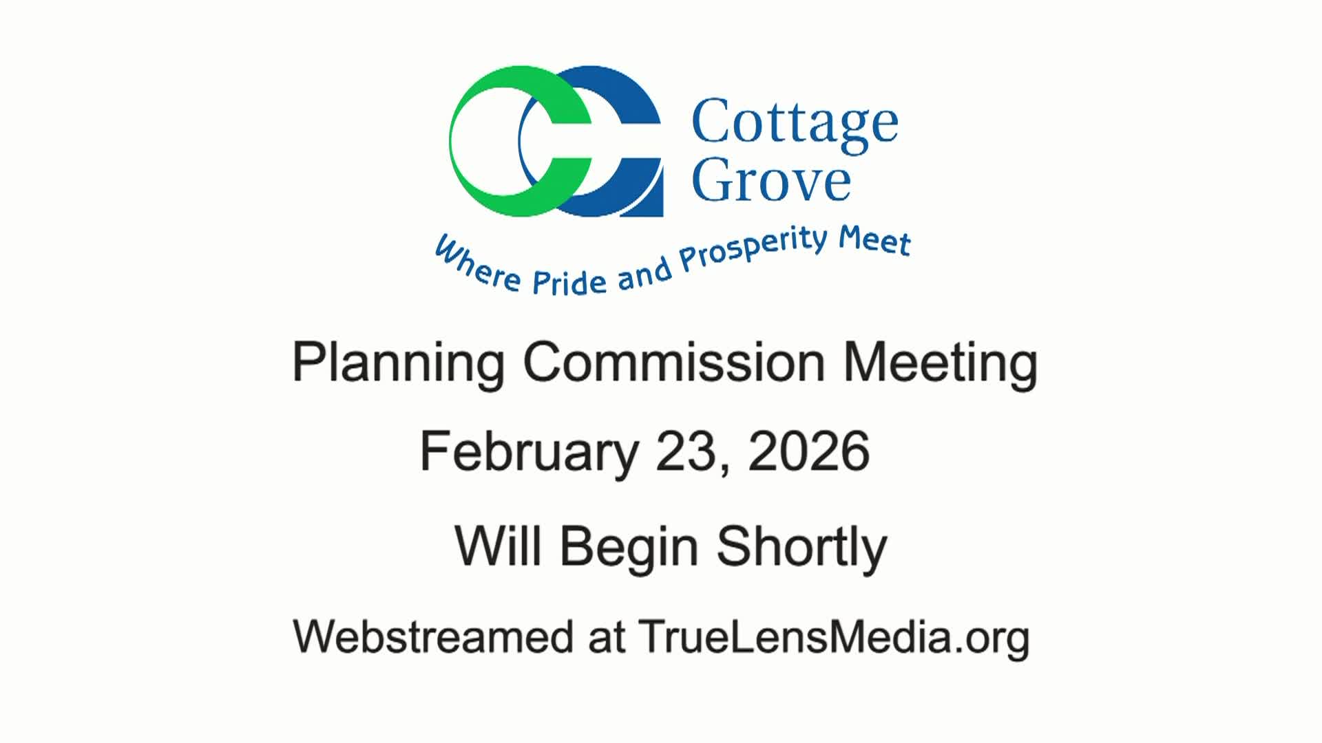 Thumbnail image for Cottage Grove Planning Commission Meeting