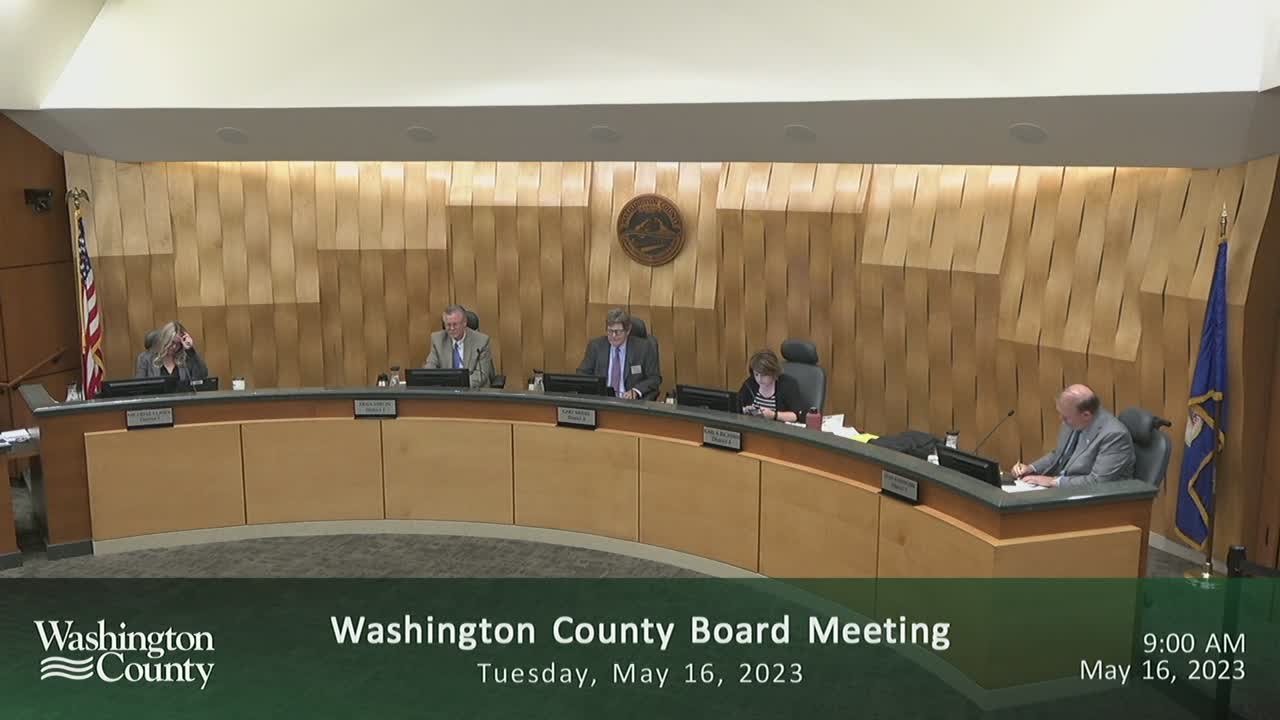 Washington County Board of Commissioners Meeting