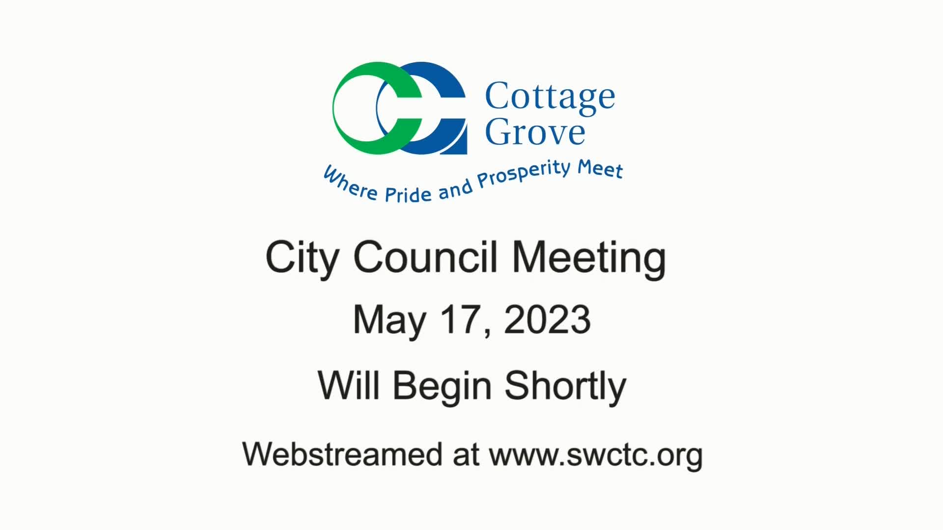 Cottage Grove City Council Meeting